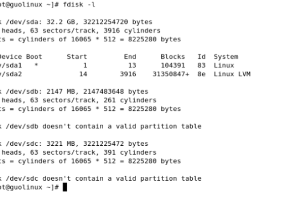 如何在Linux系统中挂载新硬盘？