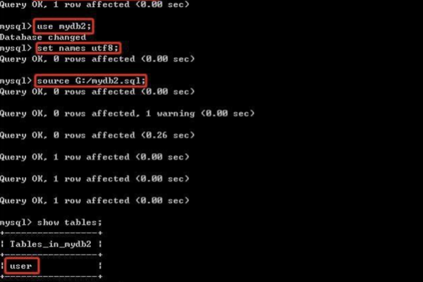 如何使用MySQL命令将数据导入Doris数据库？