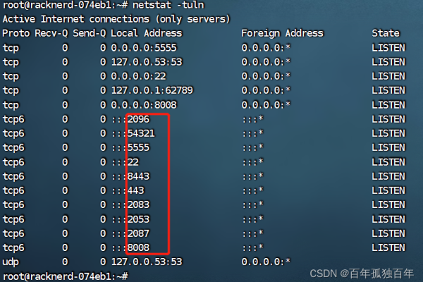 如何利用netstat命令检查系统当前开放的TCP端口？