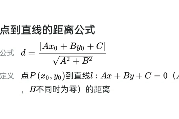 点到线的距离公式_公式