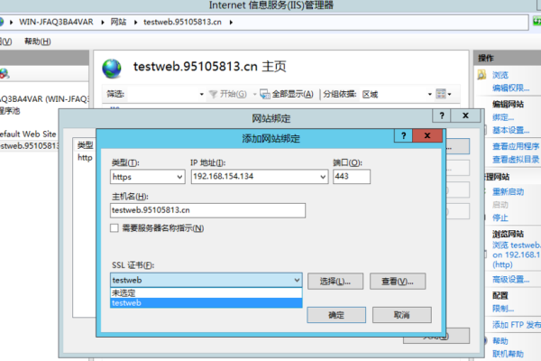 配置iis服务器网站无法显示_在IIS服务器上安装SSL证书