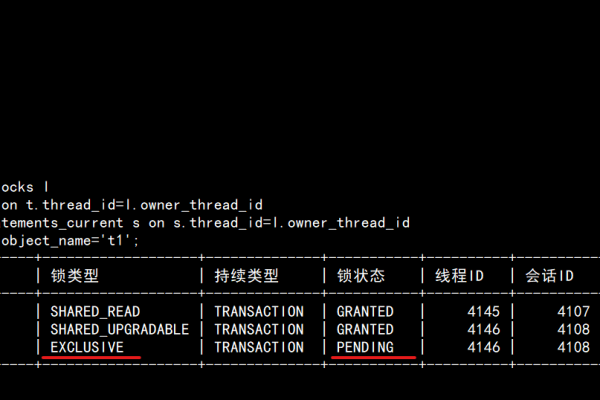 如何查询MySQL数据库中的表锁和元数据锁？