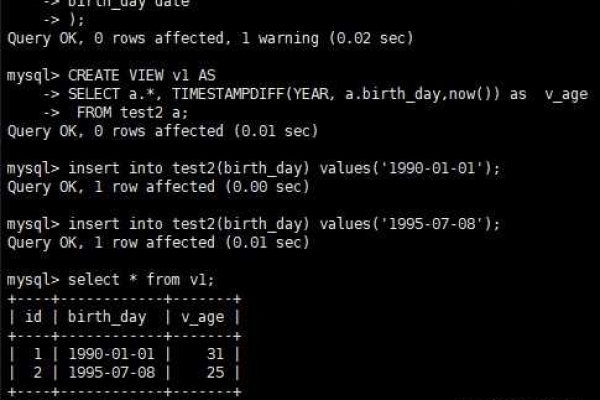 如何在MySQL数据库中按年龄对记录进行排序？