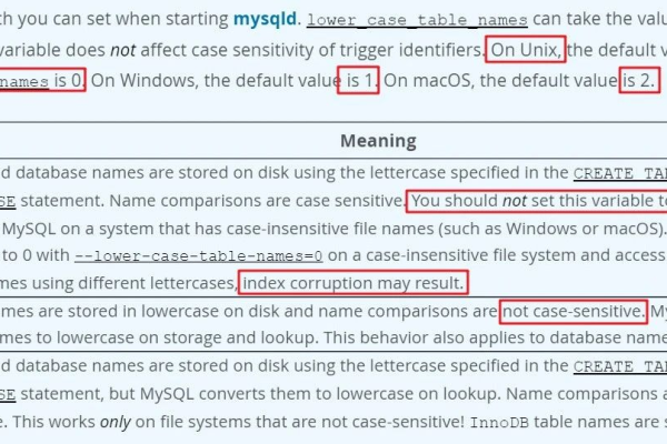 MySQL数据库大小写敏感问题，RDS for MySQL如何处理大小写参数？