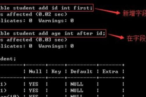 如何在MySQL中修改字段属性以更新镜像属性？