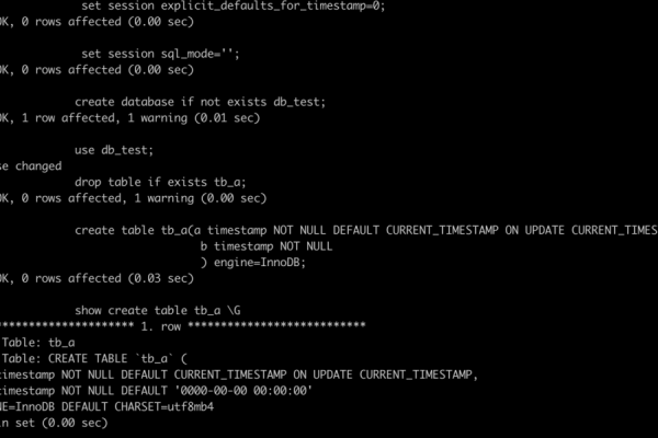 为什么在MySQL建表时设置的timestamp字段默认值不起作用？