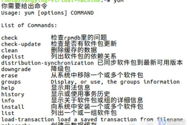 为什么在命令行中找不到yum_yum命令参数？