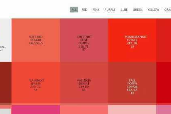 平面设计类网站什么颜色好_颜色矩阵