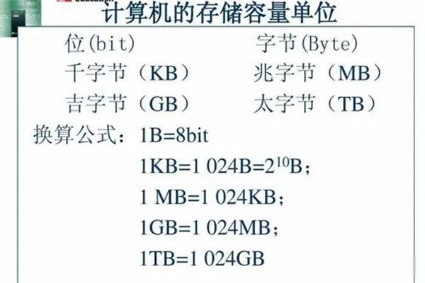 数据单位换算，1MB等于多少kb？1kb又等于多少mb？1GB与MB、1TB与GB之间如何转换？