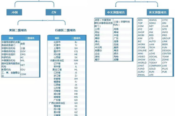 在中文域名的注册中，有哪些类型的名称是允许的？