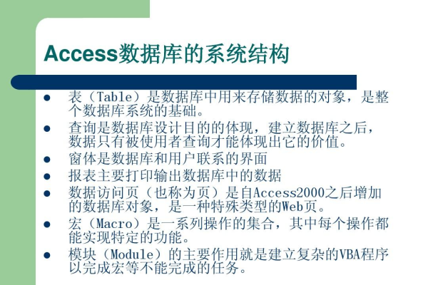 access数据库程序设计是什么