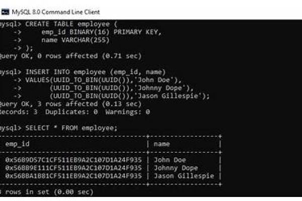 如何使用MySQL数据库中的UUID函数生成唯一标识符？