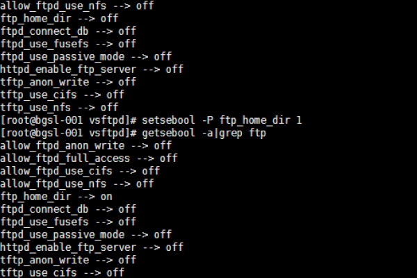 linux下vsftpd FTP连接报错500 OOPS: cannot change directory:/home/test