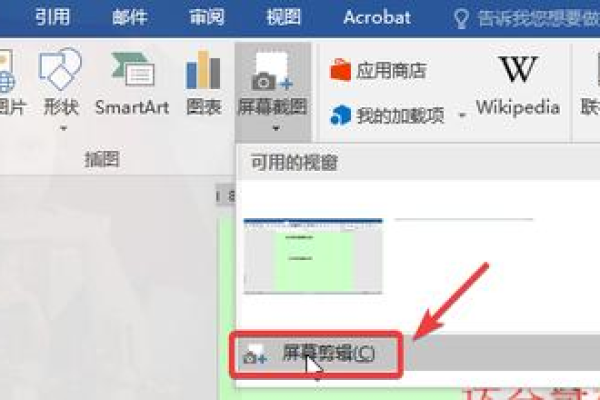 为什么word没有屏幕截图