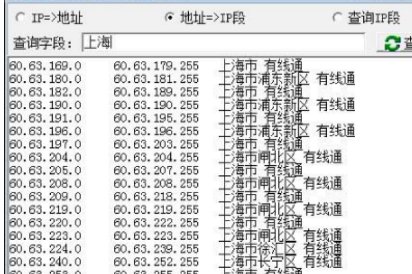 如何有效地将IP地址转换为纯真IP数据库？