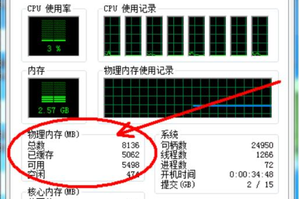 如何查看计算机内存使用情况？