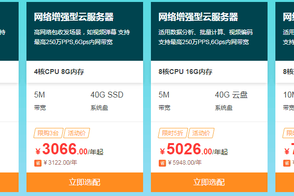 国内web云服务器套餐有哪些  第1张