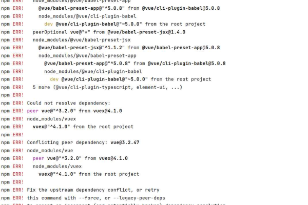 vue.js npm报错