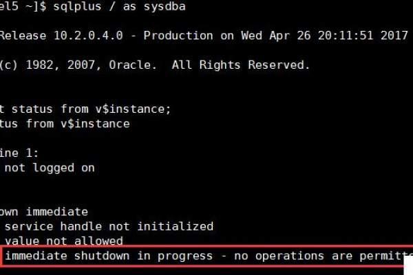 oracle shutdown关闭很慢怎么处理