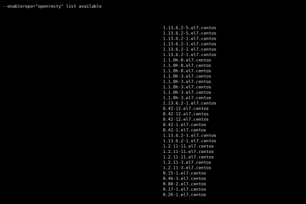 centos7安装openresty