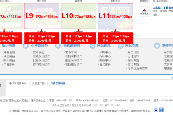 分享几个通用的网站广告位占位/招租的代码实例