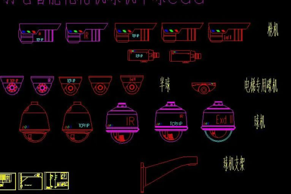 cad监控图例_cad