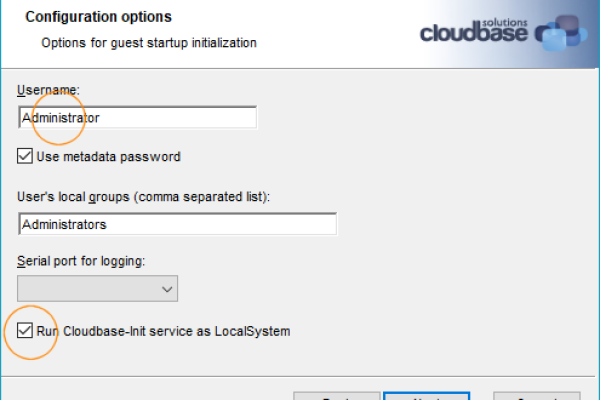 cloudbase init修改用户密码_安装CloudbaseInit