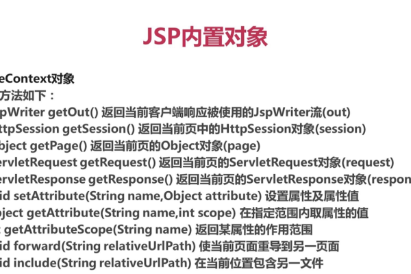 jsp内置对象有哪些