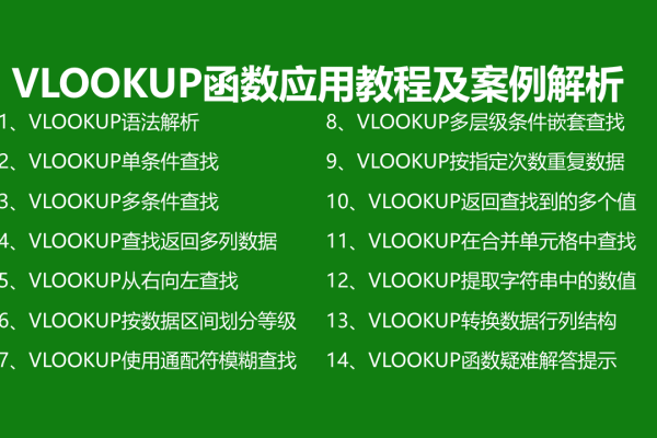 vlookup函数使用教程