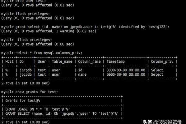 mysql的权限分为哪四类类型