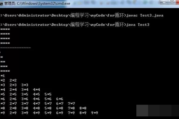 java编写乘法表怎么写的