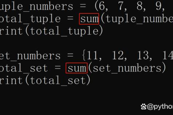 python列表求和sum函数