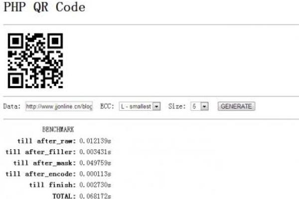 如何生成php页面二维码图片