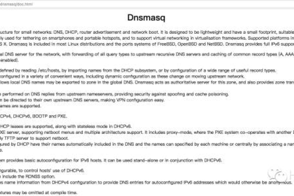 用dnsmasq搭建小型的内网DNS