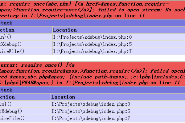 php xdebug配置