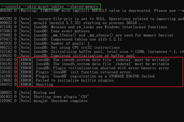 MySQL 5.7忘记root密码解决方法