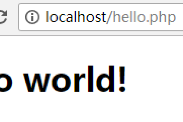 php如何输出hello