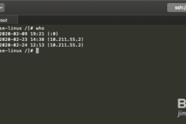linux who命令参数及用法详解