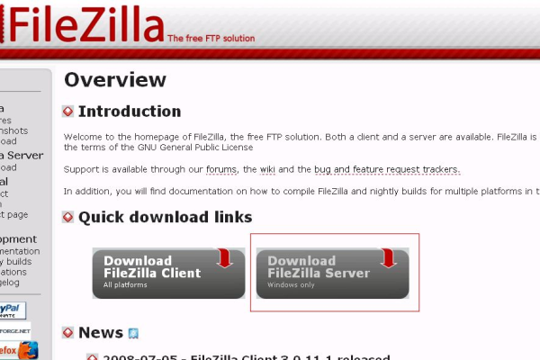 如何配置和使用FileZilla server  第1张