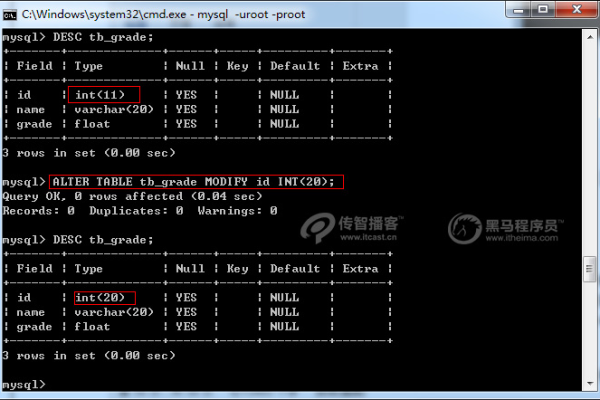 MySQL 如何修改字段类型  第1张