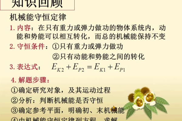 机械能守恒的条件是什么大学物理  第1张