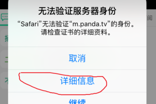 为什么无法验证服务器身份 苹果