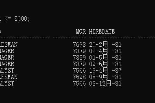 oracle数据库对比两行数据  第1张