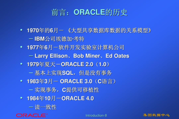 历史回顾Oracle前的名字