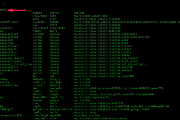Linux中怎么查看已挂载文件系统的详细信息