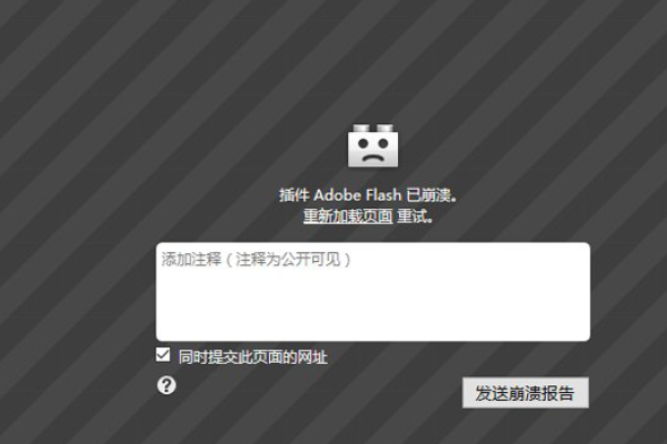 网页总报错flash