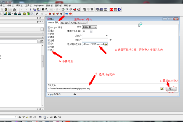 oracle数据库dmp导入  第1张