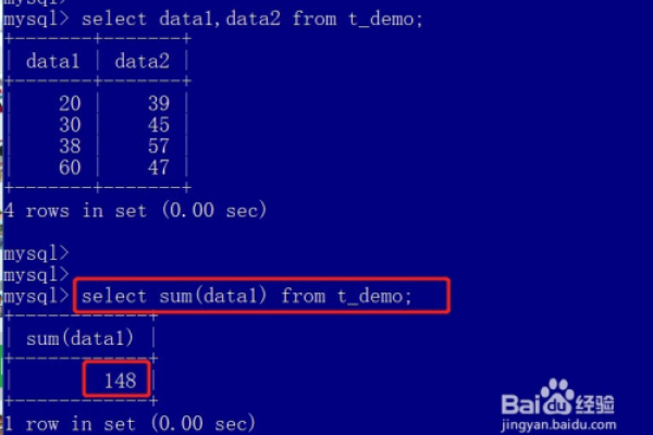 Mysql计算一列总和的方法