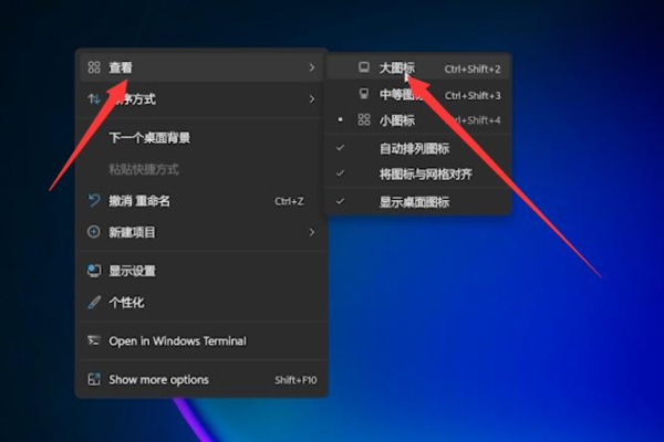 win11怎么调出我的电脑图标大小