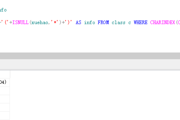 sql字符串拼接查询的方法是什么